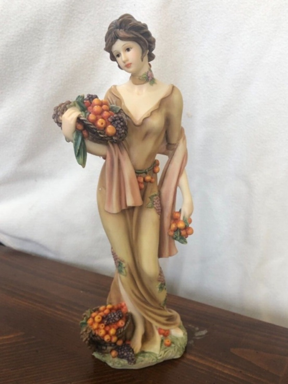 Home Interiors Porcelain Collectible Figurine “Autumn” #12233–04 .